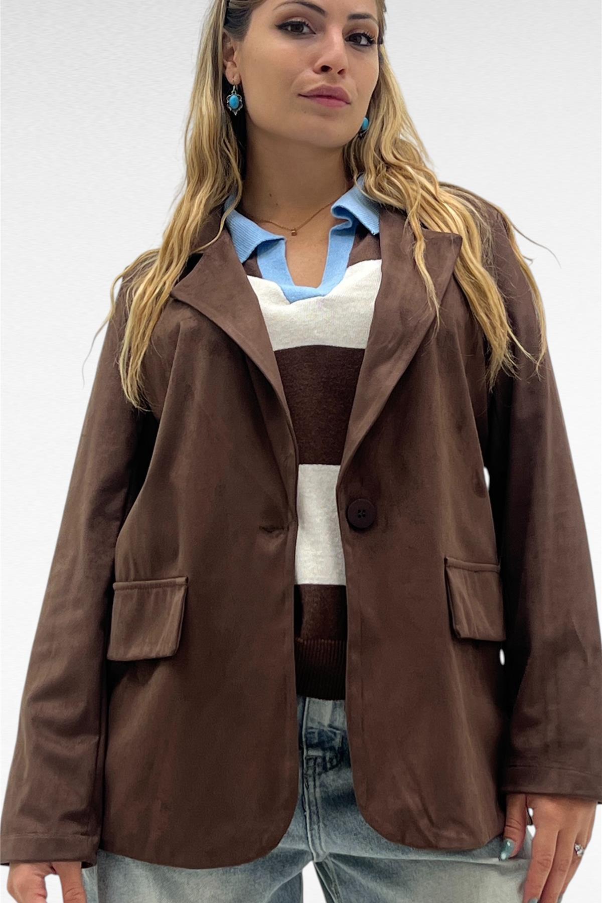 Giacca in alcantara TESSA - My Style Firenze | Abbigliamento Donna Shop ...