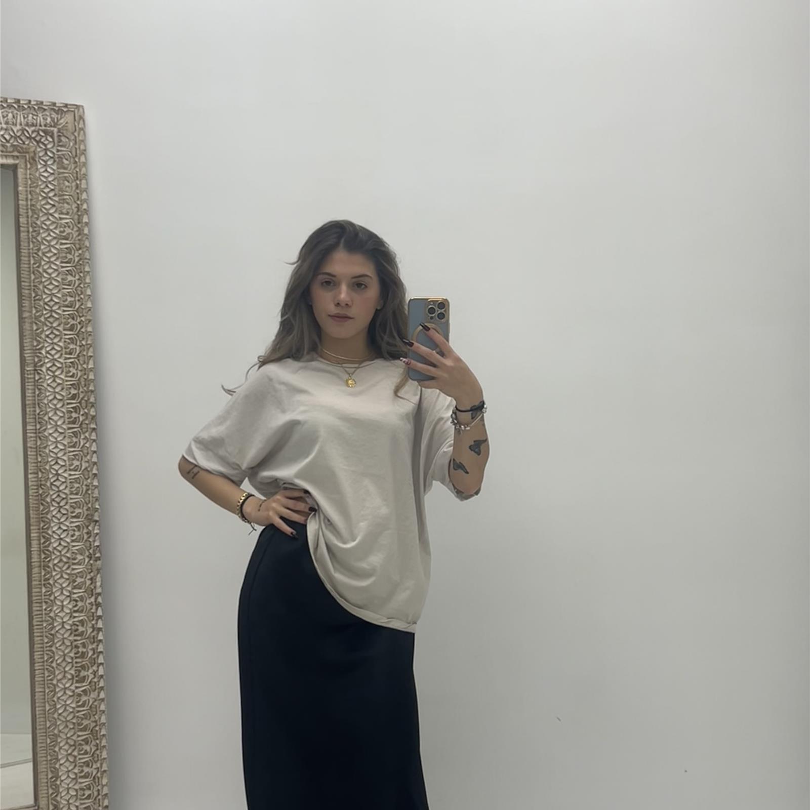Trendyol Maglia Regolare A Righe Collo Tuta Donna
